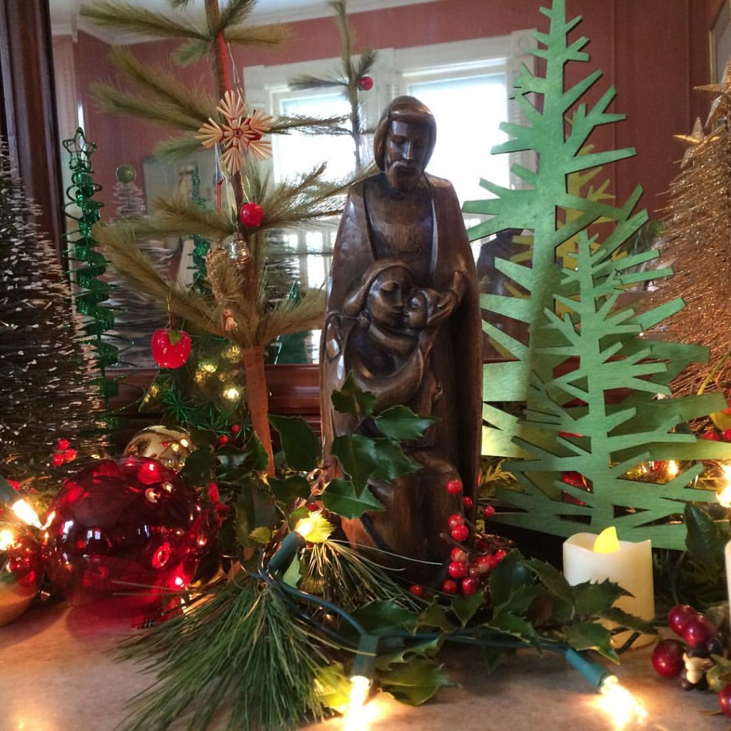 One of my mom's Christmas setups. 